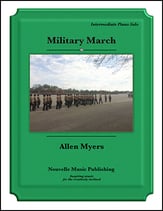 Military March piano sheet music cover